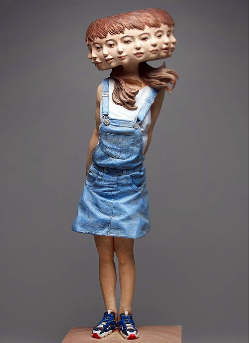 Glitch art: obras de un escultor japonés que harán girar la cabeza