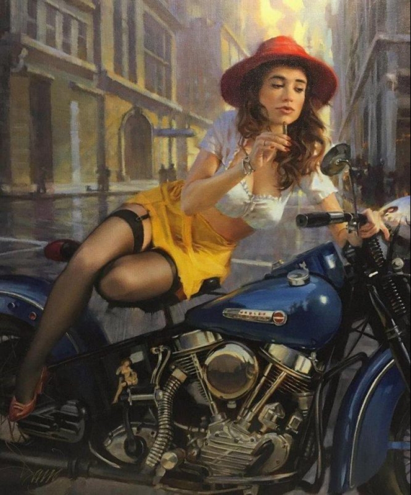 God Moto art David UHL and his beauty Harley-Davidson God Moto art David UHL and his beauty Harley-Davidson