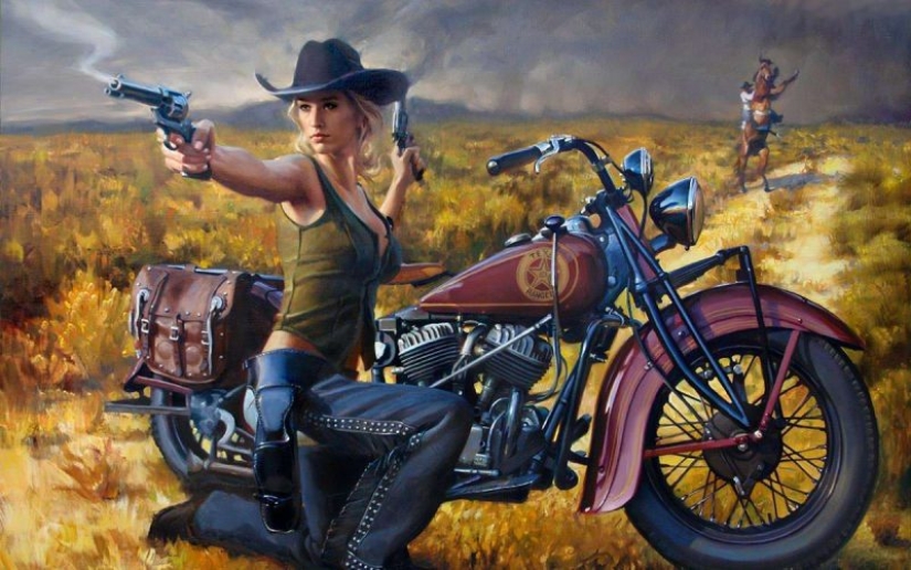 God Moto art David UHL and his beauty Harley-Davidson God Moto art David UHL and his beauty Harley-Davidson