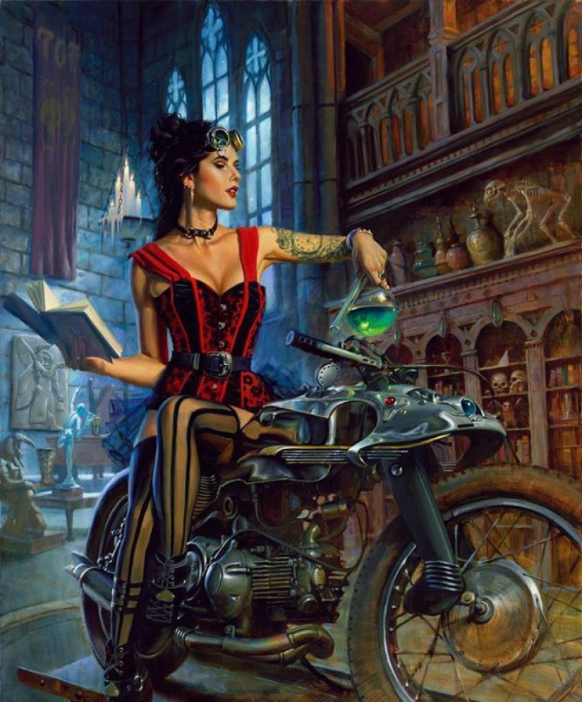God Moto art David UHL and his beauty Harley-Davidson God Moto art David UHL and his beauty Harley-Davidson
