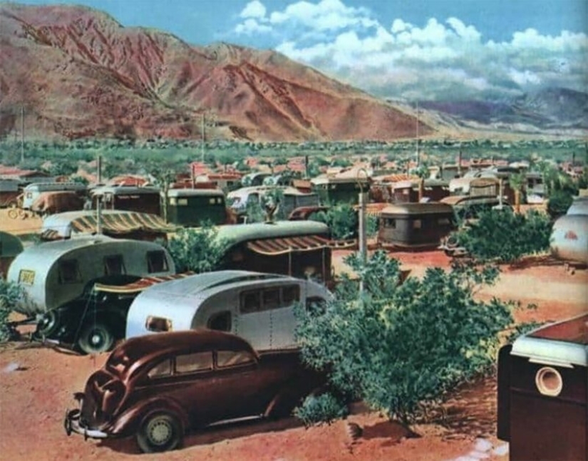 Golden time on wheels: American trailer parks in 50-ies and 60-ies