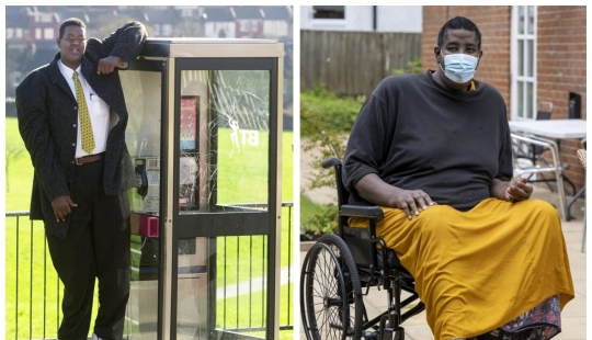 Gran crecimiento-grandes dificultades: cómo sufre una de las personas más altas del mundo