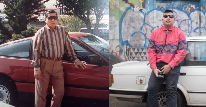 Grandchildren have recreated photos of their grandparents in his youth, showing the incredible power of genes Grandchildren have recreated photos of their grandparents in his youth, showing the incredible power of genes