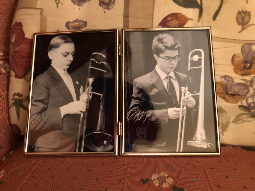 Grandchildren have recreated photos of their grandparents in his youth, showing the incredible power of genes Grandchildren have recreated photos of their grandparents in his youth, showing the incredible power of genes