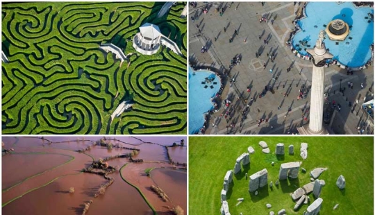 Great Britain from a bird's eye view