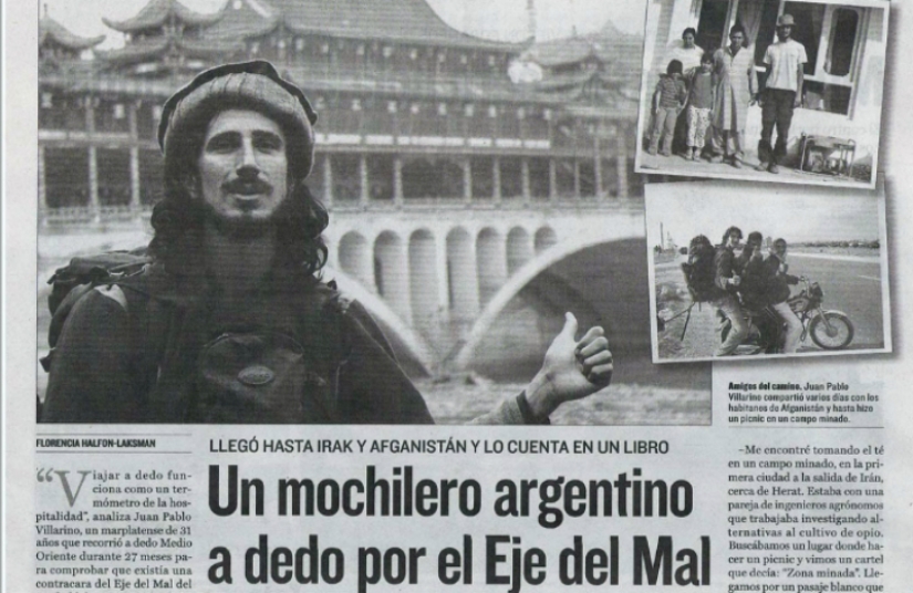 Guía del autoestopista galáctico para el planeta: la historia de un rebelde, viajado por el mundo entero en señal de protesta