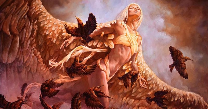 Guerreros y Princesas desnudos de los Mundos del artista Michael S. Hayes