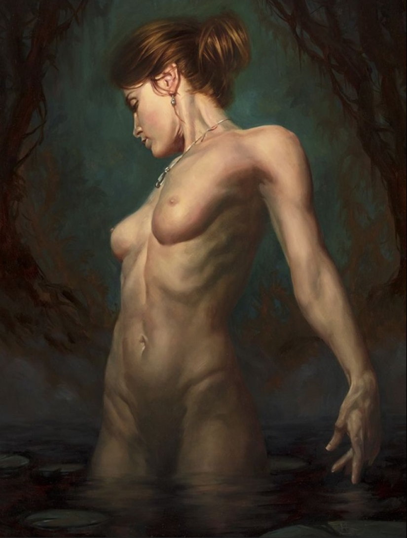 Guerreros y Princesas desnudos de los Mundos del artista Michael S. Hayes