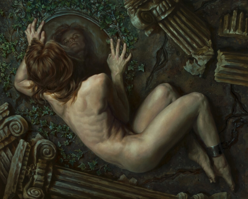 Guerreros y Princesas desnudos de los Mundos del artista Michael S. Hayes