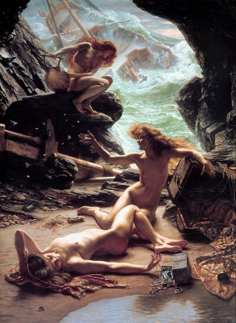 Hadas desnudas del artista Luis Ricardo Falero, quien fundó el estilo de fantasía en la pintura Hadas desnudas del artista Luis Ricardo Falero, quien fundó el estilo de fantasía en la pintura