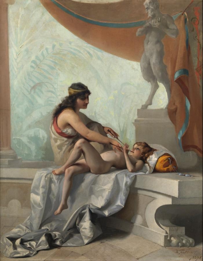 Hadas desnudas del artista Luis Ricardo Falero, quien fundó el estilo de fantasía en la pintura Hadas desnudas del artista Luis Ricardo Falero, quien fundó el estilo de fantasía en la pintura