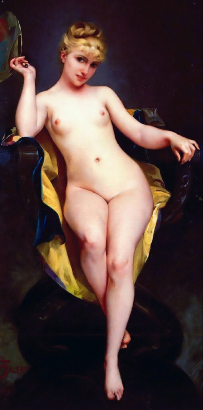 Hadas desnudas del artista Luis Ricardo Falero, quien fundó el estilo de fantasía en la pintura Hadas desnudas del artista Luis Ricardo Falero, quien fundó el estilo de fantasía en la pintura