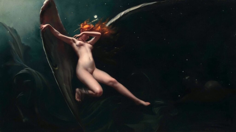 Hadas desnudas del artista Luis Ricardo Falero, quien fundó el estilo de fantasía en la pintura Hadas desnudas del artista Luis Ricardo Falero, quien fundó el estilo de fantasía en la pintura