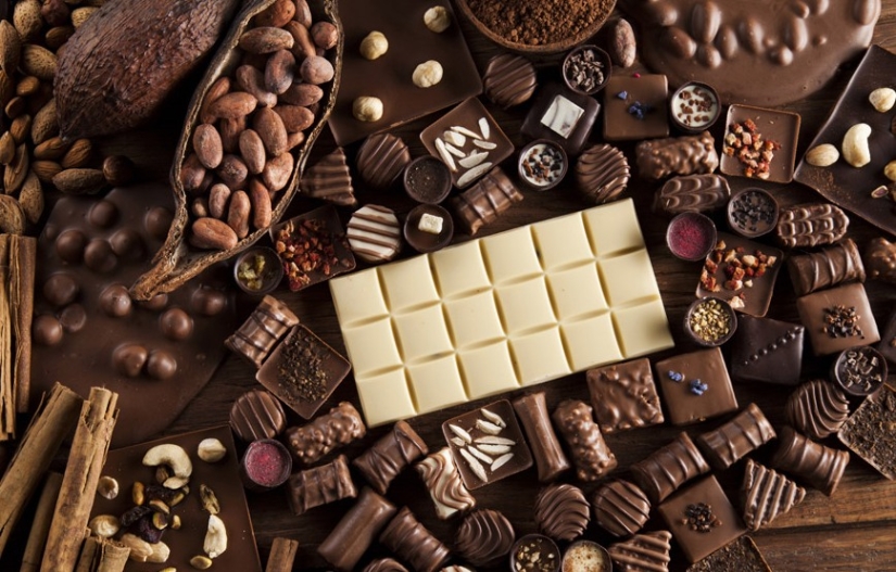 Hay chocolate en el chocolate blanco