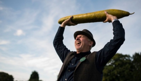 Hay una caza de zanahorias, o jardineros con sus gloriosos trofeos