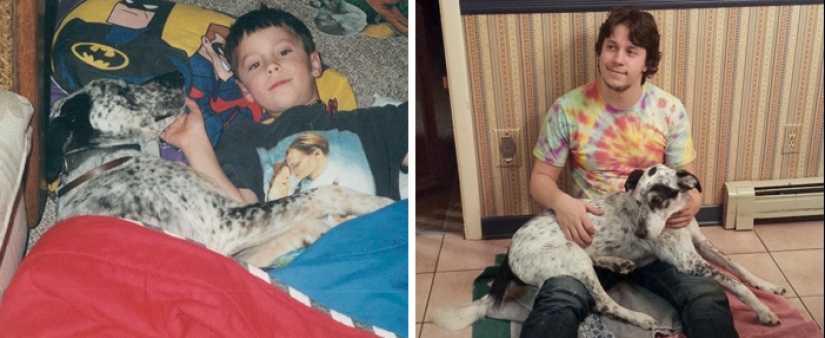 Heart breaks: the first and last photos of the owners with their pets