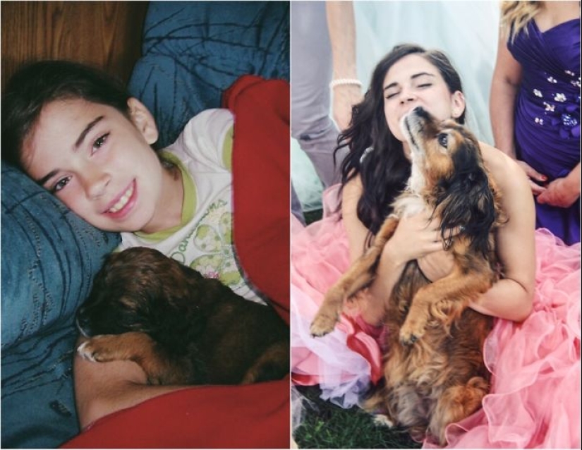 Heart breaks: the first and last photos of the owners with their pets