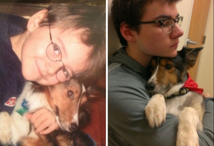 Heart breaks: the first and last photos of the owners with their pets