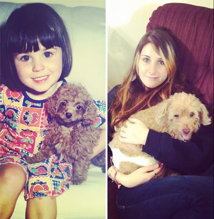 Heart breaks: the first and last photos of the owners with their pets
