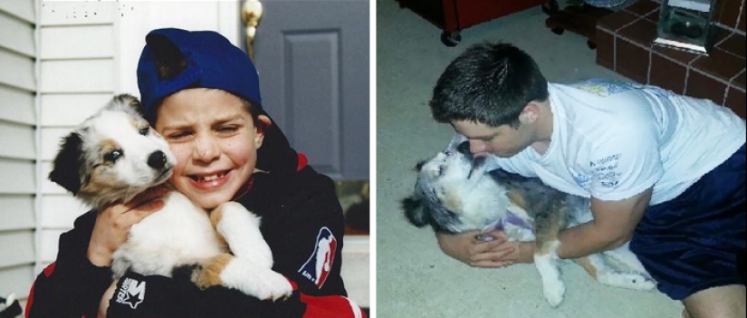Heart breaks: the first and last photos of the owners with their pets