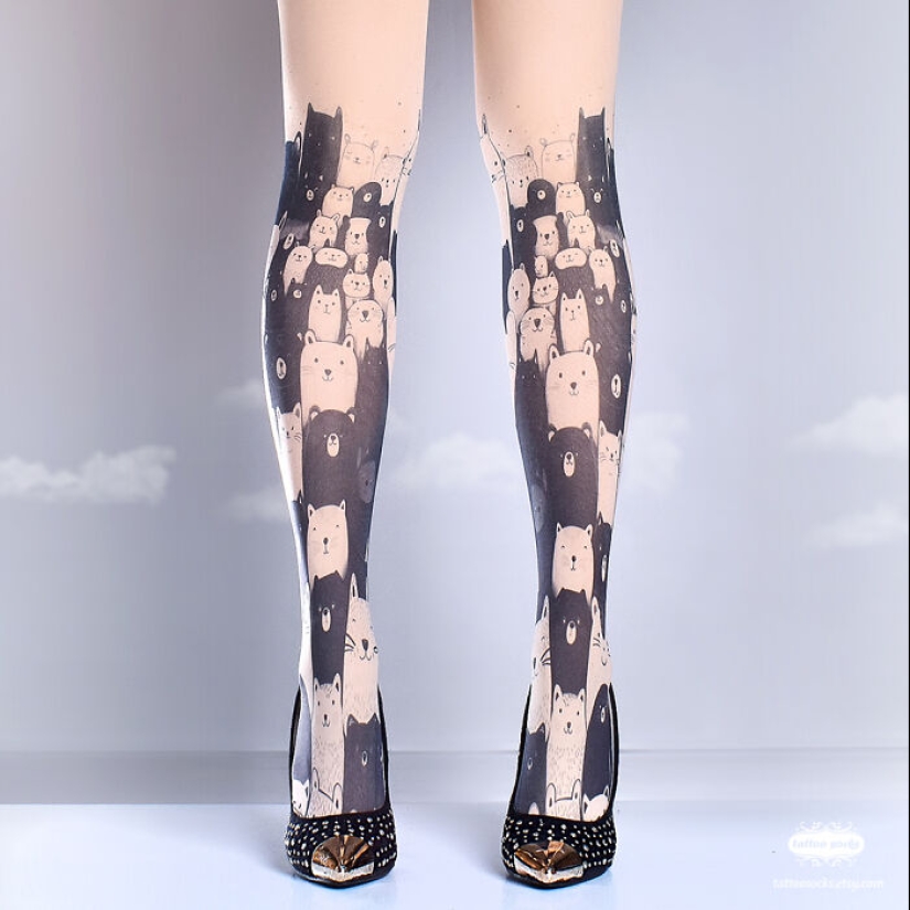 Here Are 16 Tattoo Tights That I Recently Designed