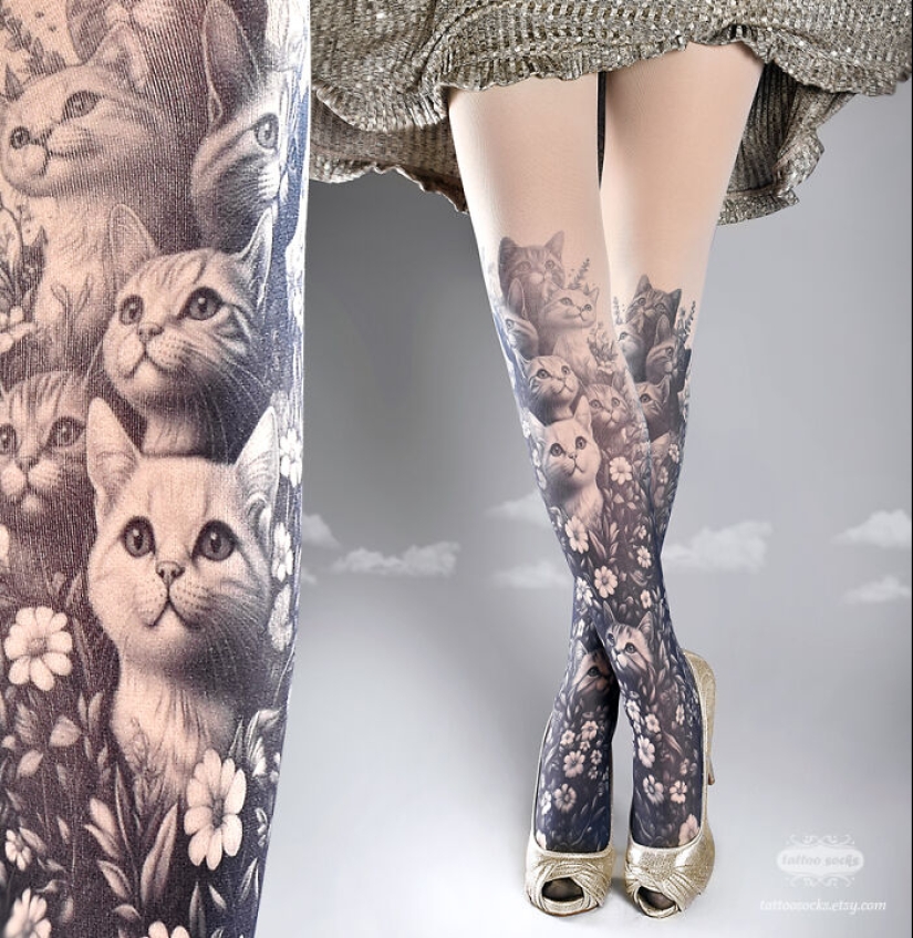 Here Are 16 Tattoo Tights That I Recently Designed