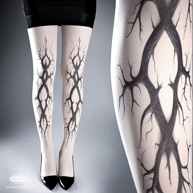 Here Are 16 Tattoo Tights That I Recently Designed