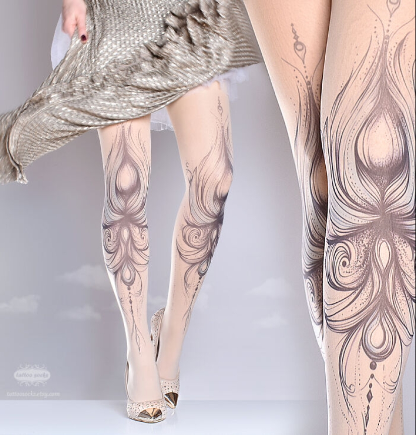 Here Are 16 Tattoo Tights That I Recently Designed