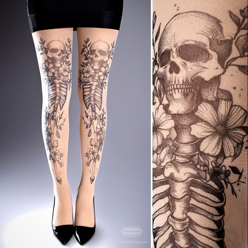 Here Are 16 Tattoo Tights That I Recently Designed