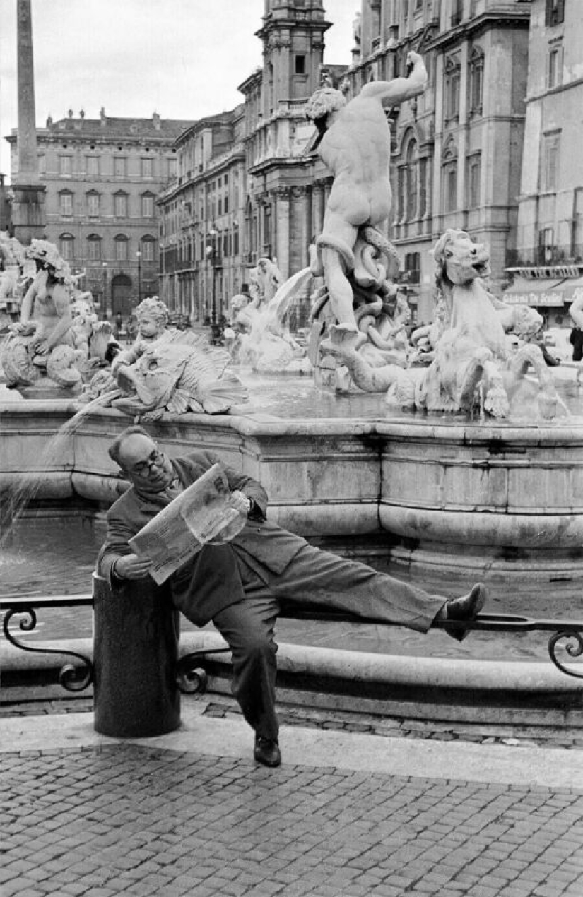 Hermosa Italia de los años 50 y 60 en marcos en blanco y negro de Paolo Di Paolo