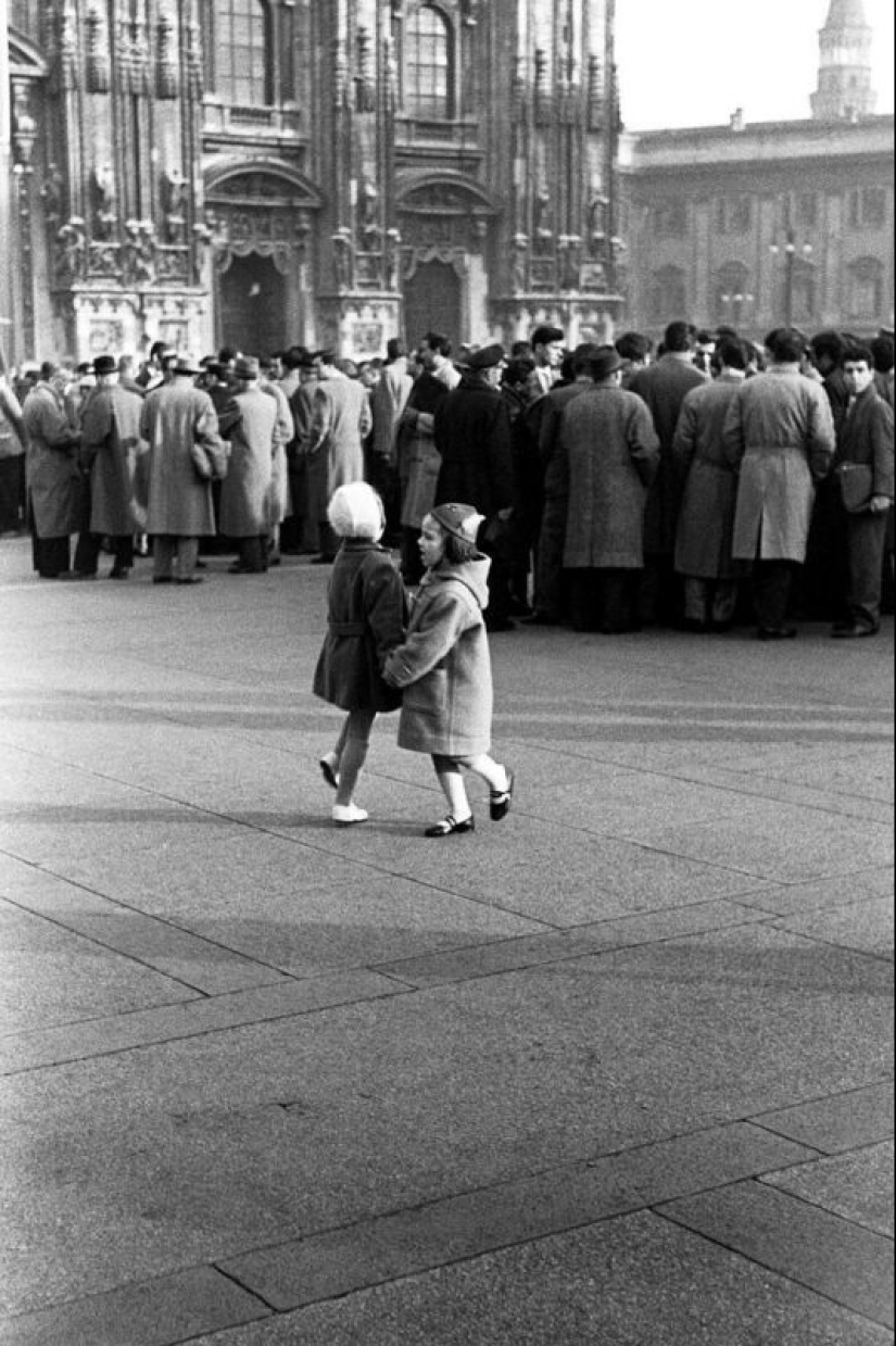 Hermosa Italia de los años 50 y 60 en marcos en blanco y negro de Paolo Di Paolo