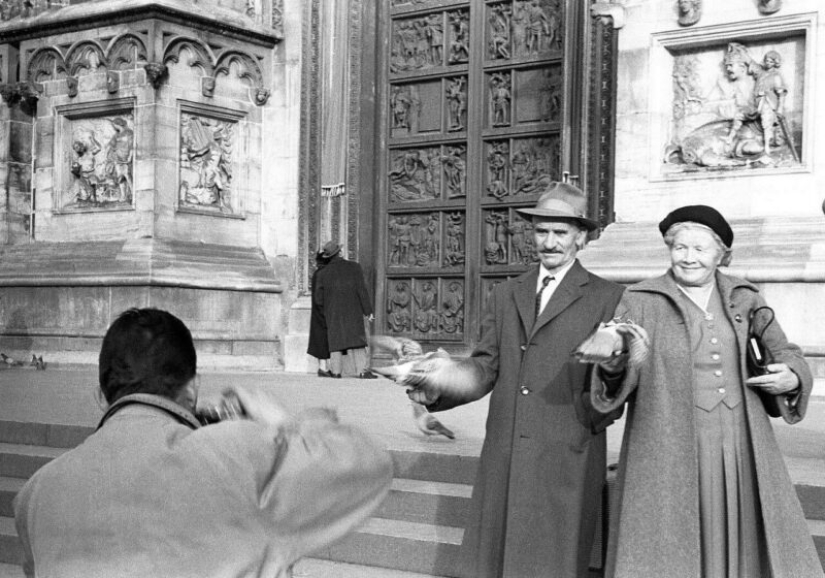 Hermosa Italia de los años 50 y 60 en marcos en blanco y negro de Paolo Di Paolo