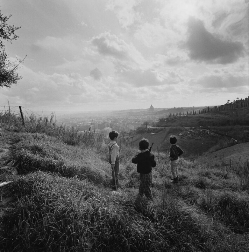 Hermosa Italia de los años 50 y 60 en marcos en blanco y negro de Paolo Di Paolo