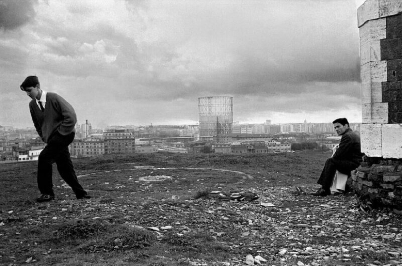 Hermosa Italia de los años 50 y 60 en marcos en blanco y negro de Paolo Di Paolo