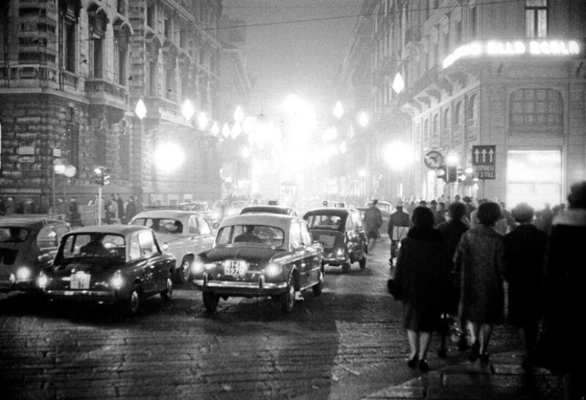 Hermosa Italia de los años 50 y 60 en marcos en blanco y negro de Paolo Di Paolo