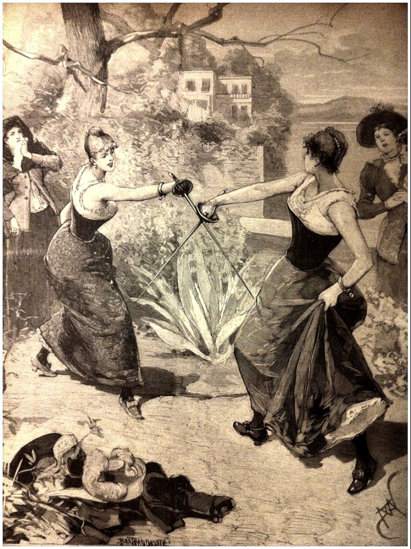 Historia de los duelos femeninos