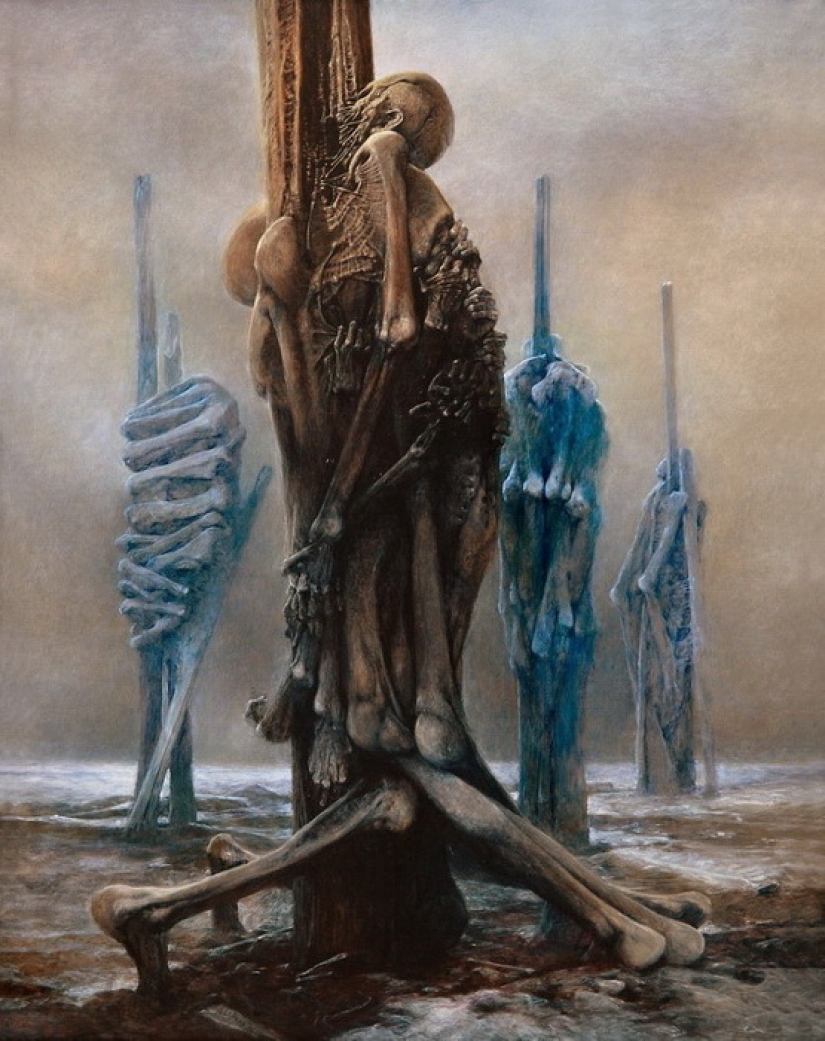 Horrifying paintings of a Polish artist killed by crazed teenagers