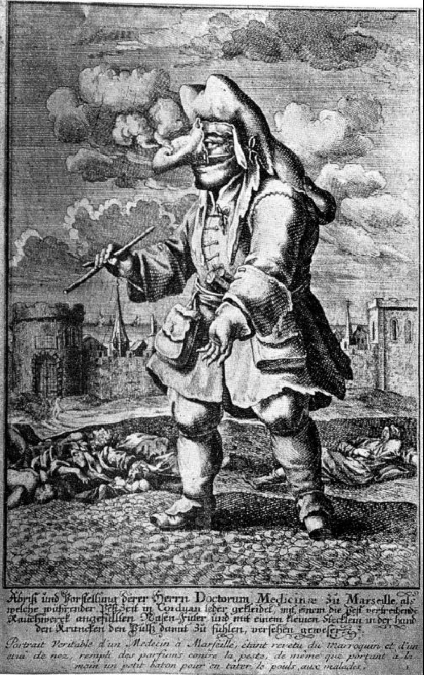 How did the costume of the plague doctor and why he looks so weird