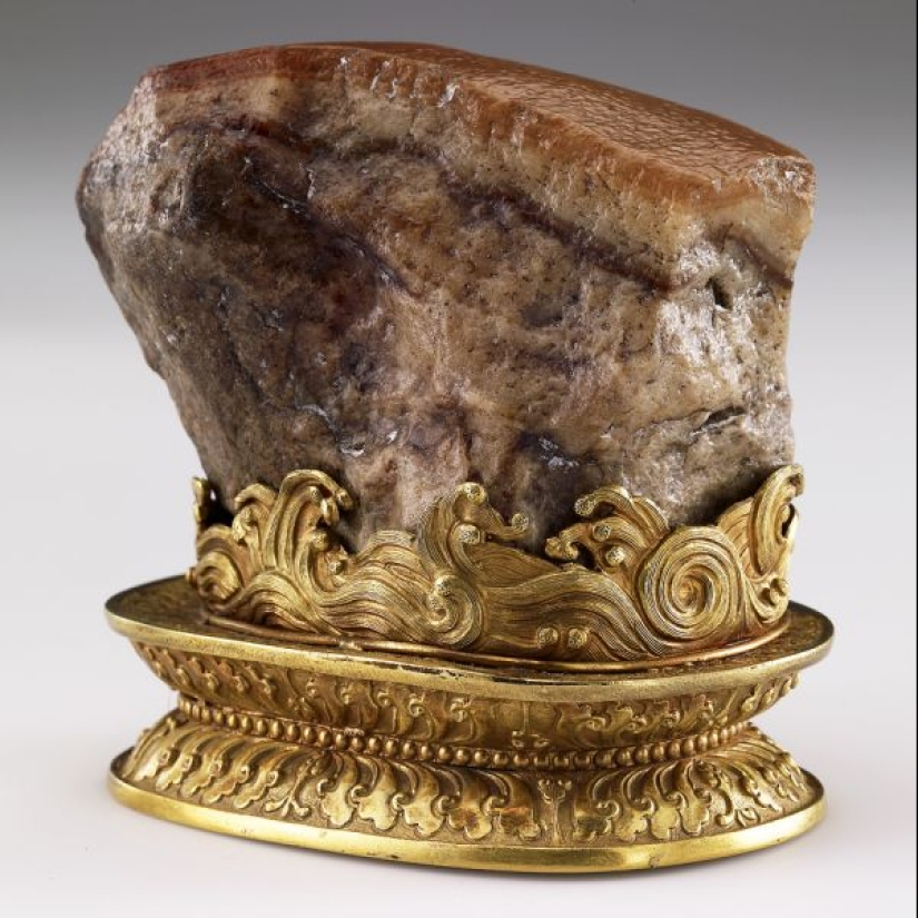 How did the famous Chinese “Meat Stone” appear?