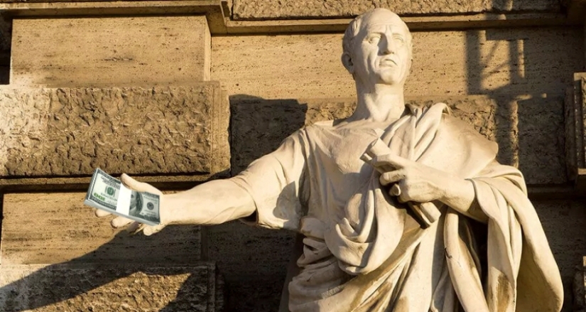 How much did the inhabitants of Ancient Rome and China earn in terms of modern money?