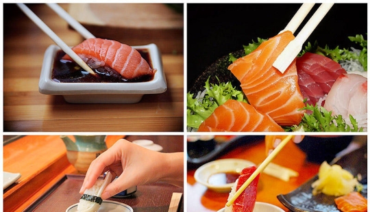 How to eat sushi correctly