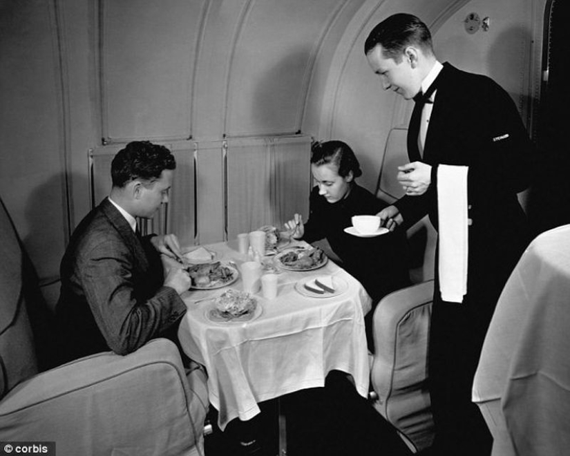 How we used to fly first class: caviar, any alcohol, smoking right in the seat and a full-fledged berth