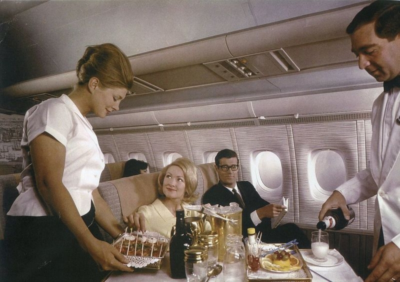 How we used to fly first class: caviar, any alcohol, smoking right in the seat and a full-fledged berth