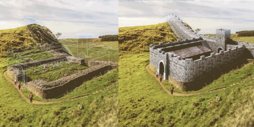 Hundreds of centuries in just a few seconds: looks like the restoration of the ancient ruins in the sifco