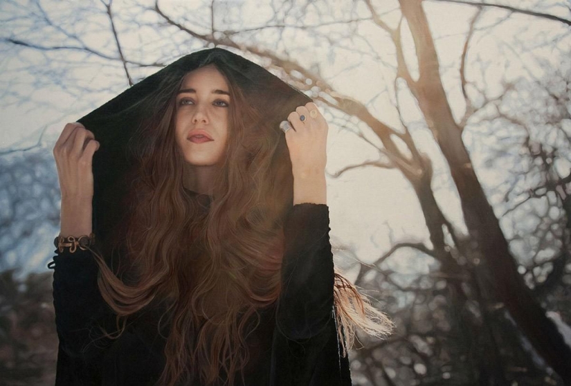 Hyperrealism: oil portraits of women