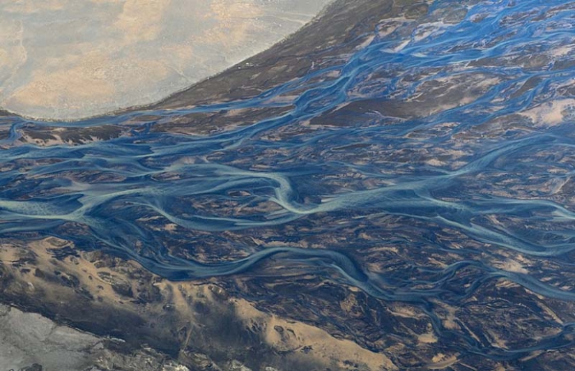 Icelandic rivers - view from above Icelandic rivers - view from above