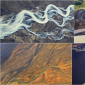 Icelandic rivers - view from above