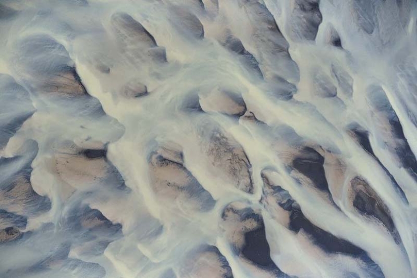 Icelandic rivers - view from above Icelandic rivers - view from above