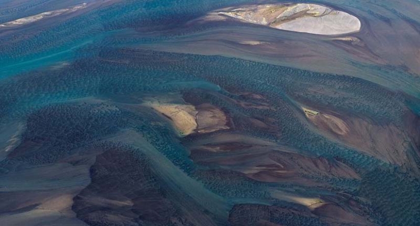 Icelandic rivers - view from above Icelandic rivers - view from above