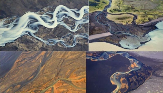Icelandic rivers - view from above